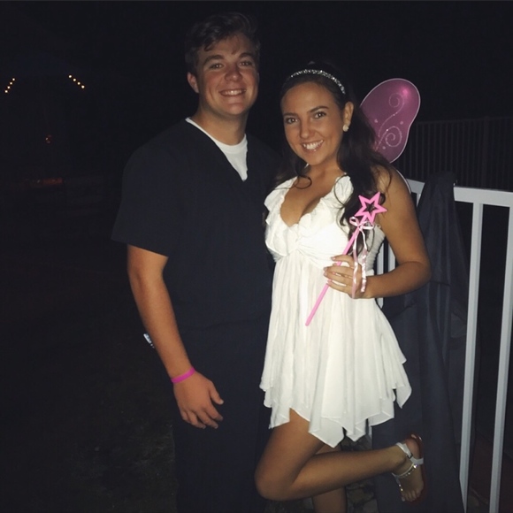 Free People🌞✨✨White Ruffle Short Halter Dress - Picture 5 of 5